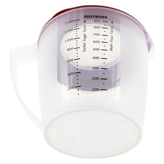 Graded mug, 1400 ml, red - Westmark