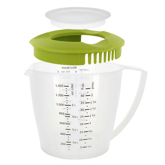 Graded mug for mixer, 1400 ml, Green - Westmark