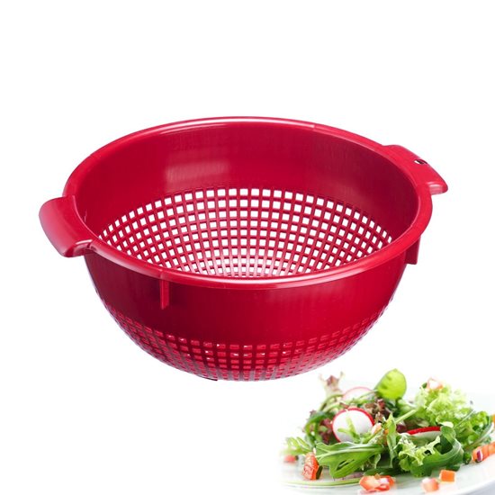 Strainer for salad, 26 cm, plastic, red - Westmark