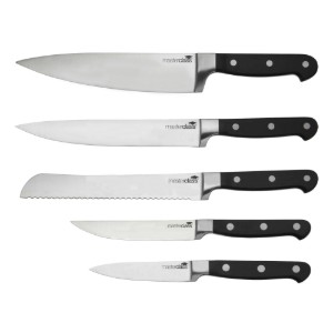 Set cutite 6 piese, cu suport din lemn de stejar - Kitchen Craft