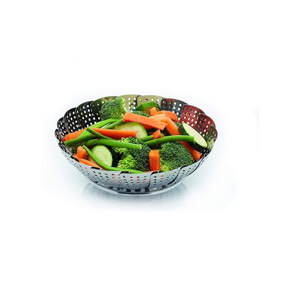 Adjustable basket for steam cooking, 23 cm, stainless steel - by Kitchen Craft