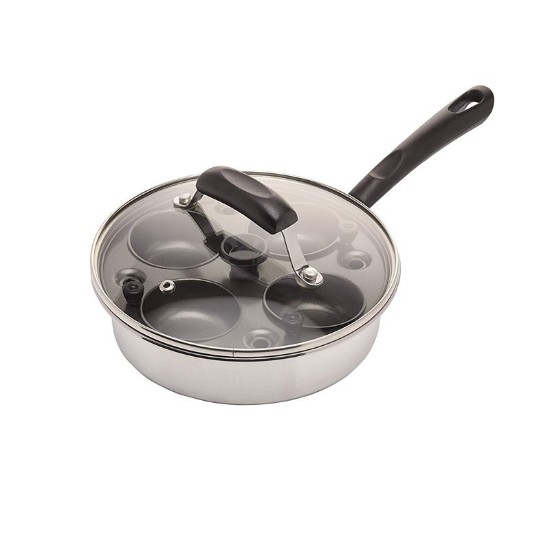Frying pan for Benedict eggs, with lid, 21 cm - made by Kitchen Craft