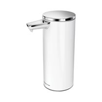 Dispenser with sensor, for liquid soap, 266 ml, white stainless steel - "simplehuman" brand