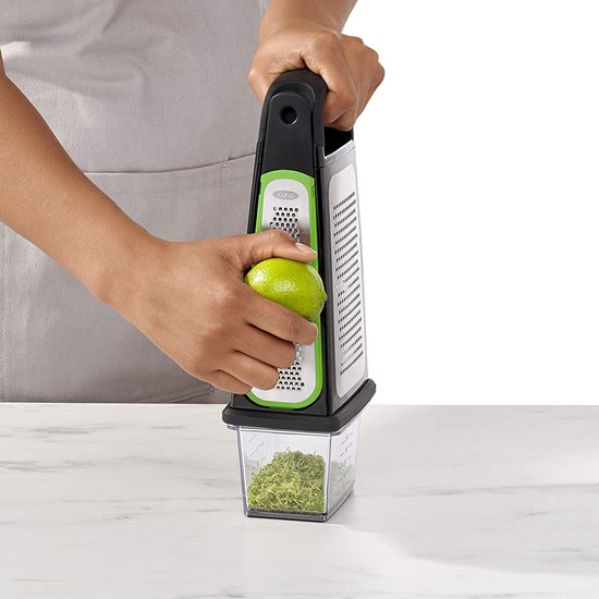 Grater multiuso, em aço inoxidável, com recipiente - OXO