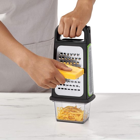 Grater multiuso, em aço inoxidável, com recipiente - OXO