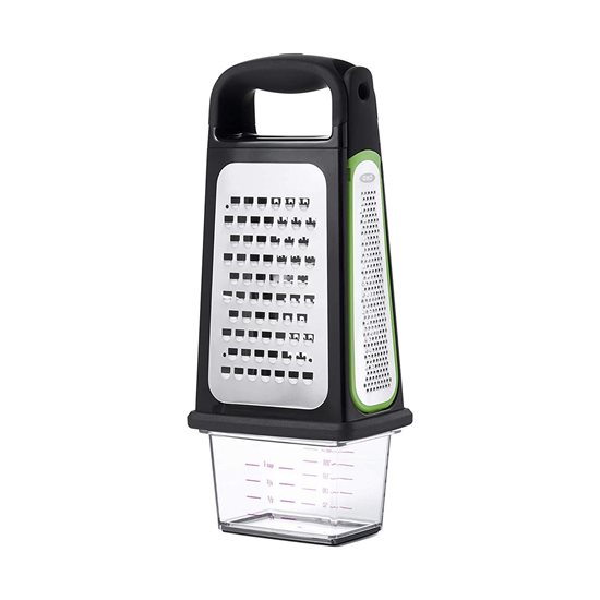 Multipurpose grater, stainless steel, with container - OXO