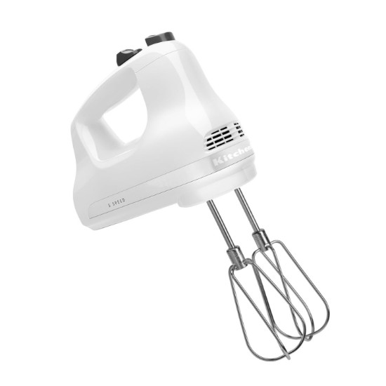 Batidora de mano Classic con 5 velocidades, 85 W, Blanca - KitchenAid