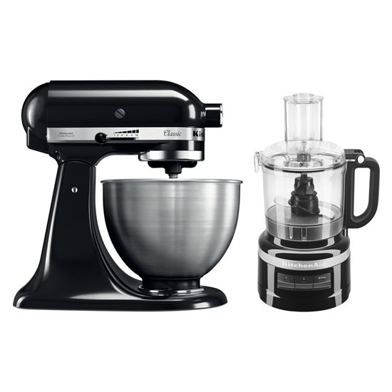 Zestaw miksera stojącego Classic@ 4,3 l i robota kuchennego 1,7 l, Onyx Black - KitchenAid