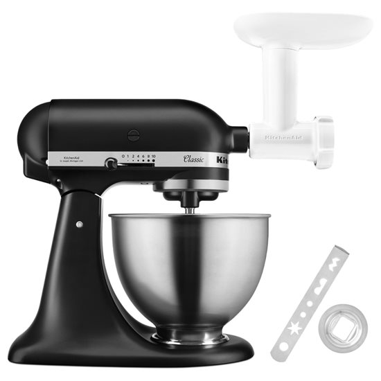 Keverő tállal, 4,3 L, tartozékokkal süteményekhez és húsdaráláshoz, Classic - KitchenAid