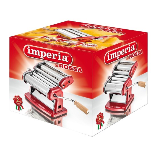 Imperia 120 pasta making machine, red