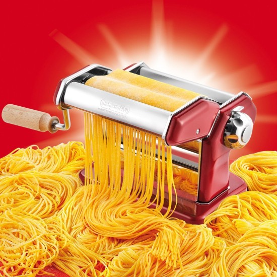 Imperia 120 pasta making machine, red