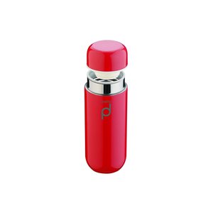 Thermally insulated bottle, stainless steel, 200 ml, "DrinkPod", Red - Grunwerg 