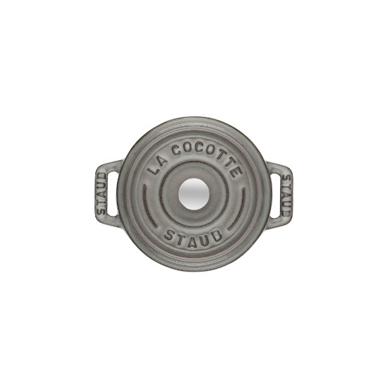 Mini-Cocotte kastrull, gjutjärn, 10cm/0.25L, Graphite Grey - Staub