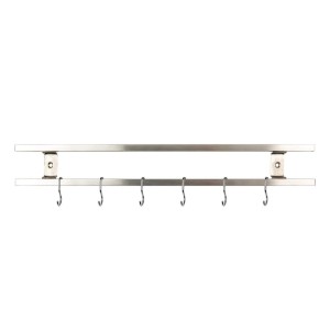 6-piece hook set for utensil holder, stainless steel - Grunwerg