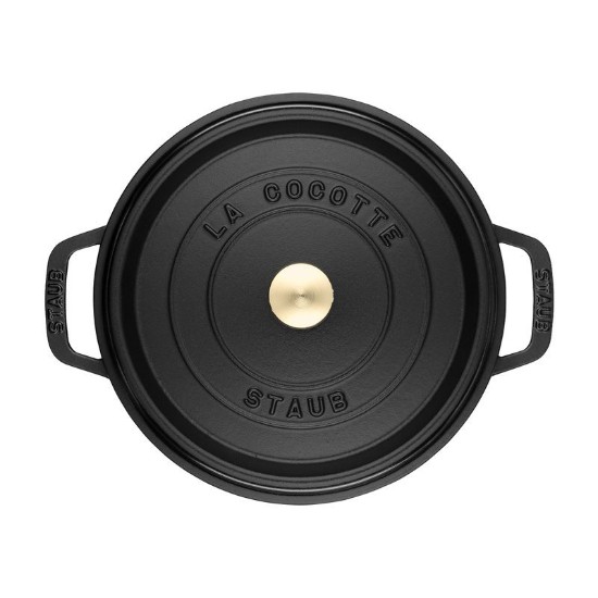 Cocotte cooking pot, cast iron, 28 cm/6.7L, Black - Staub