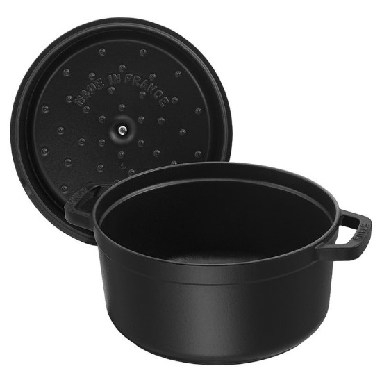 Cocotte cooking pot, cast iron, 28 cm/6.7L, Black - Staub
