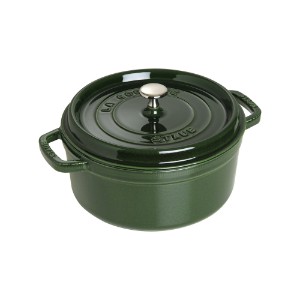 Cast iron Cocotte cooking pot, 24 cm/3.8 l, Basil - Staub