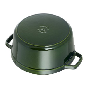 Cocotte Kochtopf aus Gusseisen, 24 cm/3,8 l, Basil - Staub