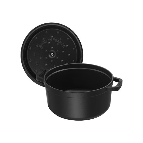 Cocotte cooking pot made of cast iron 16 cm/1.2 l, <<Black>> - Staub 