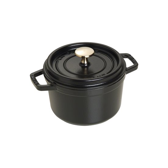 Cocotte keedupott, malm, 16cm/1.2L, Black - Staub