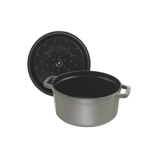 Lonec za kuhanje Cocotte, lito železo, 20 cm/2,2 L, Graphite Grey - Staub