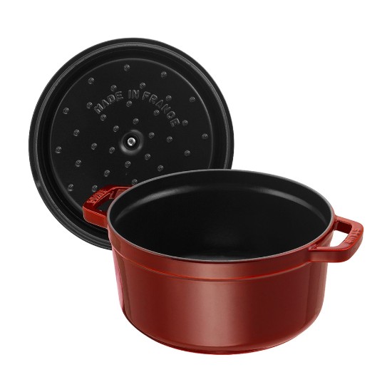 Cast iron Cocotte cooking pot, 24 cm/3.8 l, Grenadine - Staub