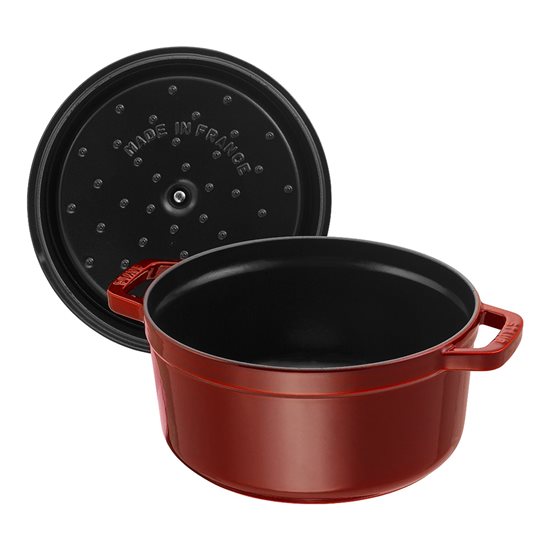 Cocotte cooking pot made of cast iron 26 cm/5.2 l, <<Grenadine>> - Staub 