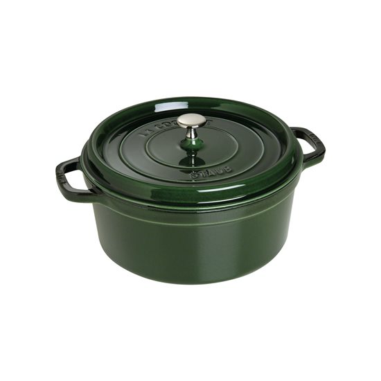 Cocotte cooking pot, cast iron, 22 cm/2.6L, Basil - Staub 