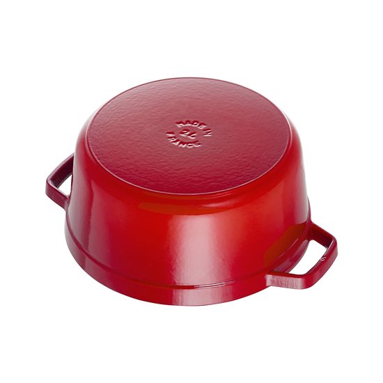 Cast iron Cocotte cooking pot, 24 cm/3.8 l, Cherry - Staub