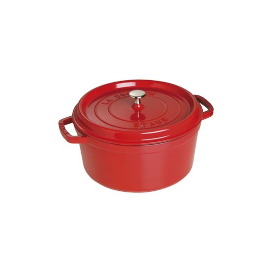 Gryta Cocotte, gjutjärn, 20cm/2.2L, Cherry - Staub