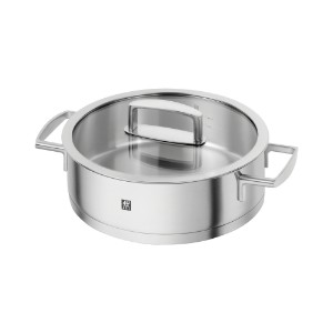 Saucepan with lid, stainless steel, 24 cm/3 L, Vitality - Zwilling
