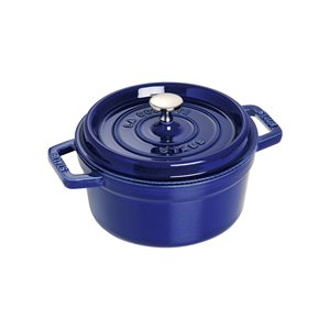 Oval Cocotte cast iron cooking pot, 22 cm/2.6 l, "Dark Blue" colour - Staub