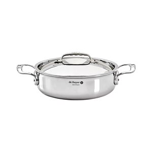 "Affinity" sauté pan with 2  handles, 24 cm / 3 l, stainless steel - "de Buyer" brand