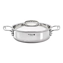 "Affinity" sauté pan with 2  handles, 28 cm / 4.6 l, stainless steel - "de Buyer" brand