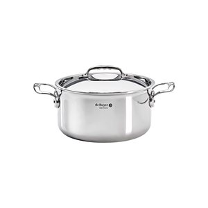 "Affinity" saucepan with lid, stainless steel, 20 cm / 3.4 l - "de Buyer" brand