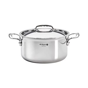 "Affinity" saucepan with  lid, 24 cm / 5.4 l, stainless steel - "de Buyer" brand