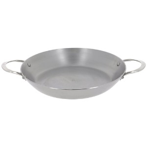 Paella pan, steel, 32cm, "Mineral B" - de Buyer