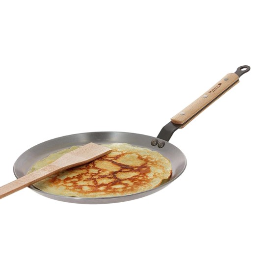 Crêpe pan, steel, 24 cm, "Mineral B Bois" - de Buyer