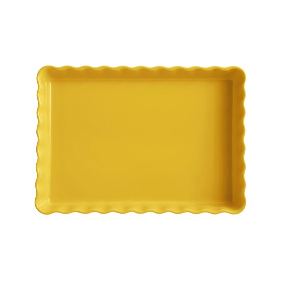 Keramisk bakform för tårtor, 33,5 x 24 cm/1,9 l, <<Provence Yellow>> - Emile Henry