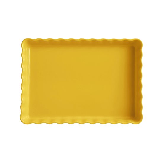 Ceramic tart baking dish, 33,5 x 24 cm/1,9 l, <<Provence Yellow>> - Emile Henry