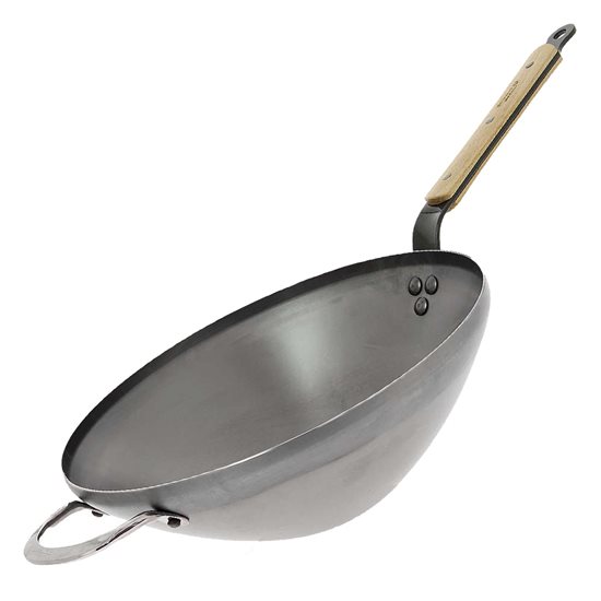 "Mineral B Bois" wok keptuvė, 32 cm - "de Buyer" prekės ženklas