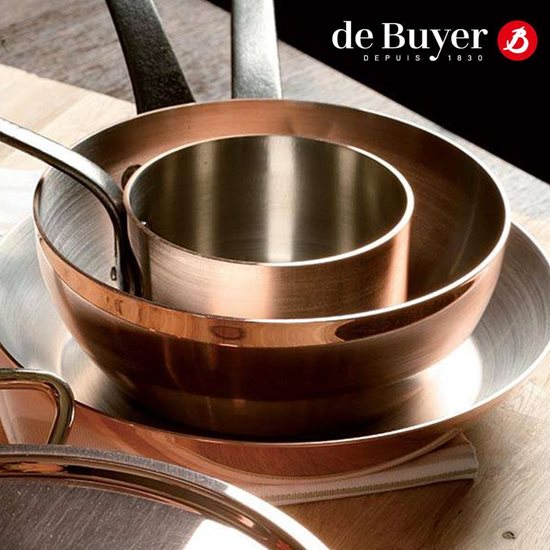 "Inocuivre" saucepan, 16 cm / 1.8 l, copper - stainless steel - "de Buyer" brand