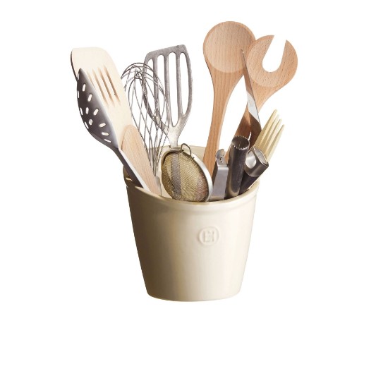 Kitchen utensil holder, ceramic, Clay - Emile Henry