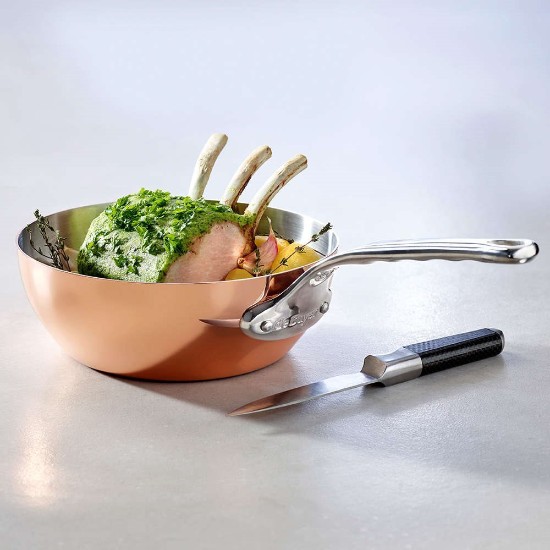 Sauteuse conique "Inocuivre", 20 cm / 1,7 l - Marque "de Buyer"