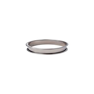 Stainless steel tart mold, 18 cm - de Buyer