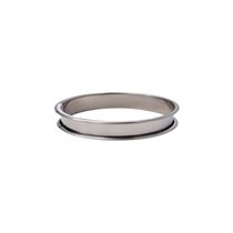 Stainless steel tart mold, 22 cm - "de Buyer"