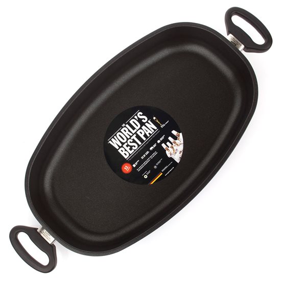 Roast tray, aluminum, 40 x 24 cm - AMT Gastroguss
