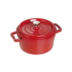 Cocotte cooking pot made of cast iron, 22 cm/2.6 l, Cherry  - Staub