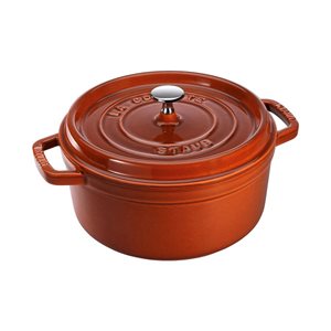 Cocotte cooking pot made of cast iron, 26 cm/5.2 l <<Cinnamon>> - Staub