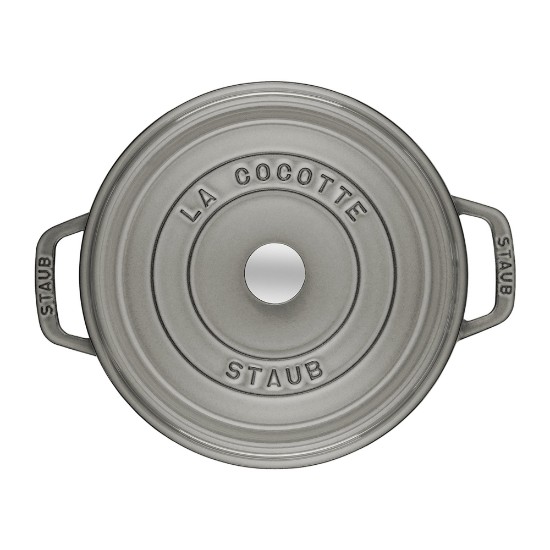 Cocotte kookpot, gietijzer, 28cm/6,7L, Graphite Grey - Staub